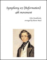 Symphony #5 (Reformation), 4th movement Orchestra sheet music cover